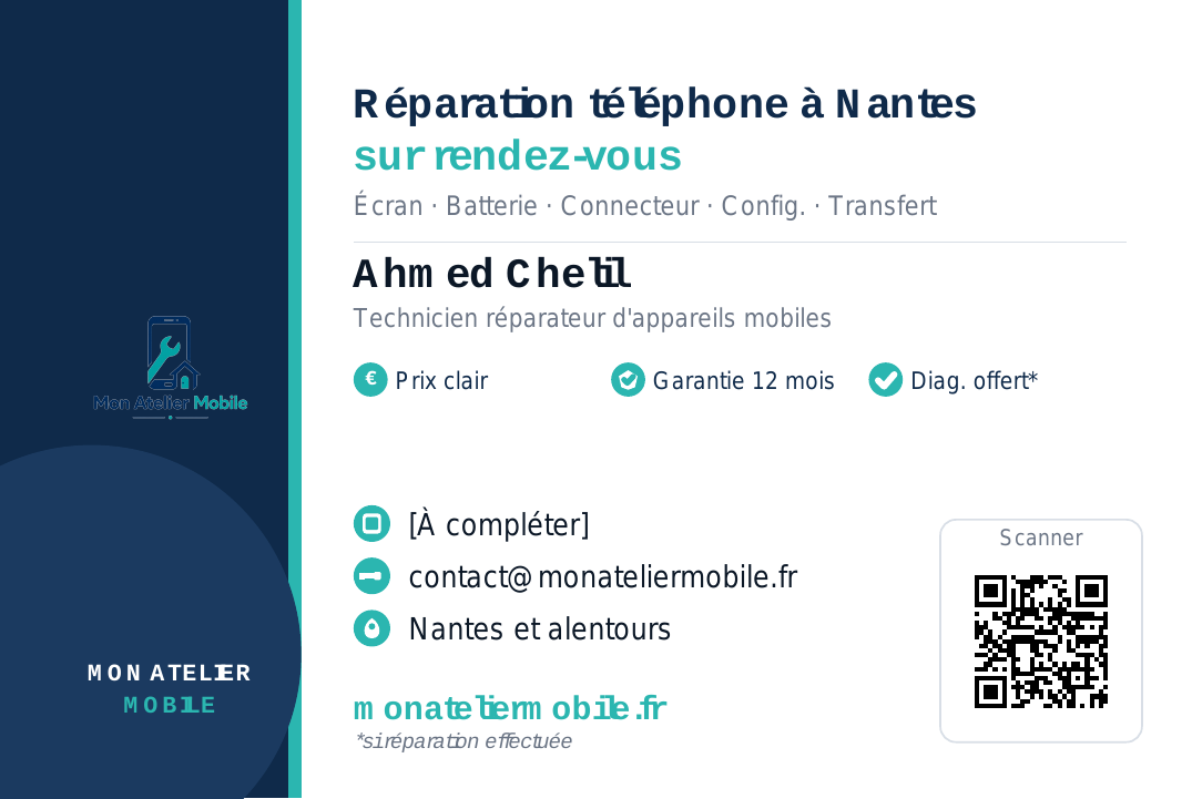 Carte de visite — recto