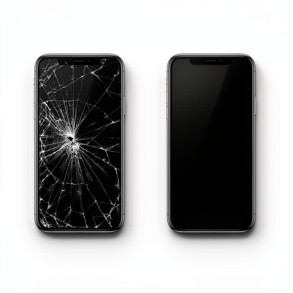 Avant / après — réparation d’écran iPhone à Nantes